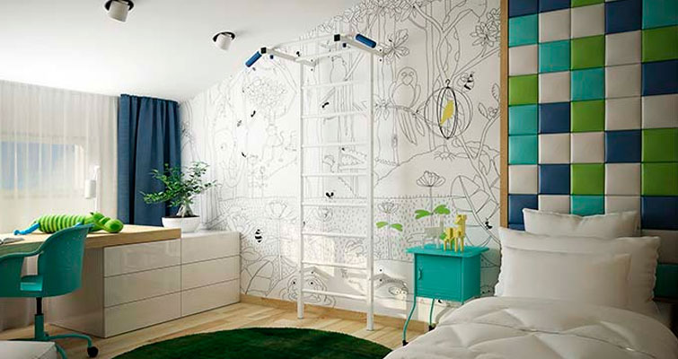 Como escolher cores para seu quarto, combinando com cortinas e tapetes.
