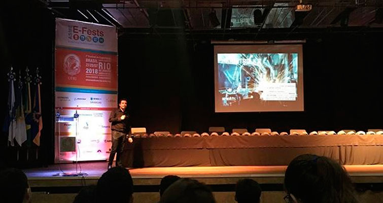Palestra do E-Fest South America, o primeiro sediado no Brasil