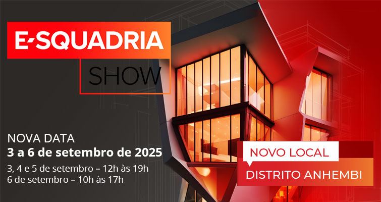 A E-squadria Show é o evento obrigatório para profissionais do setor de esquadrias e fachadas que desejam se atualizar sobre inovação, tecnologia e networking. Em 2025, ela acontecerá de 3 a 6 de setembro, no Distrito Anhembi, em São Paulo, marcando presença ao lado do prestigiado Glass South America.